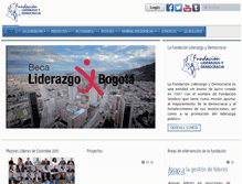 Tablet Screenshot of fundacionlyd.org